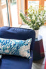 The Wave Cushion in Mineral Blue 30 x 60cm