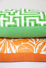 Meander cushions in Emerald Green: Anni Albers